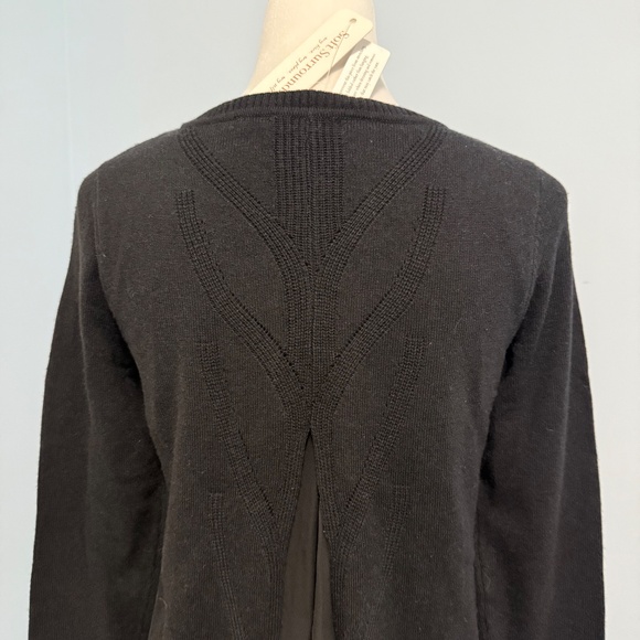 Soft Surroundings Petite Sirena Wool Blend Black Sweater Size PXS - Picture 6 of 10